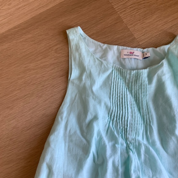 Vineyard Vines Linen Pintuck Cisco Swing Dress - Picture 5 of 5